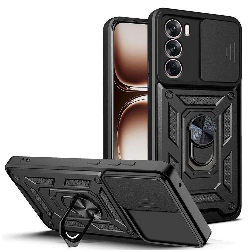 Военный защитный чехол для камеры с держателем Armor для OPPO Reno 12 11F 11 10 Pro 10 8T 8 7 Pro 7Z 6 6Z 5 Find X5 Lite Ring Stand противоударный защитный чехол