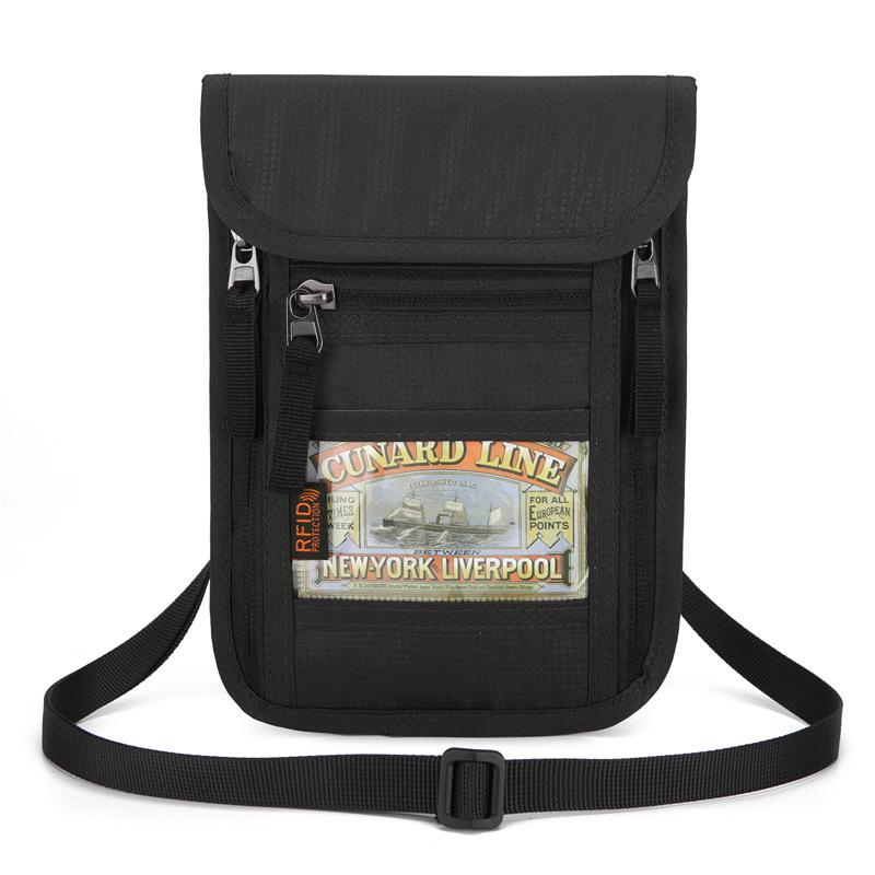 Multipurpose Anti-Theft Neck Wallet: Slim Passport & ID Holder for Convenient Travel