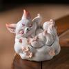 Nine-tailed Fox Incense Burner Decoration Chinese Style Vintage Fox Resin