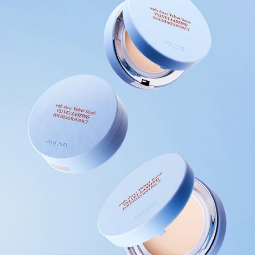 Age20 S Velvet laSting Foundation Pact Main + Refill