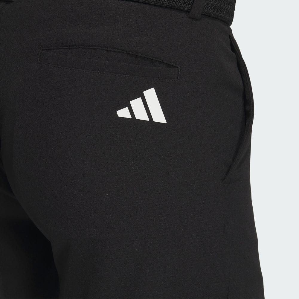 adidas Мужские повседневные шорты с принтом логотипа и молнией спереди, облегающие, со средней посадкой, черные IN6564