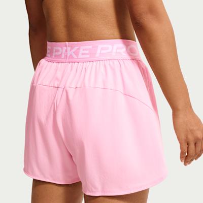 Женские шорты Nike Pro Спортивные шорты женские Rise Розовый/Белый
