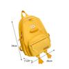 Nylon Toddler Backpack Zippered Student School Bag Cartoon Duck Backpack  Kindergarten