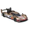 Bburago Масштабная модель Porsche 2023 Porsche 963 Hertz Jota Gold Race Спортивный автомобиль Литая модель Готовый продукт 1/43 №12 / 18-38317
