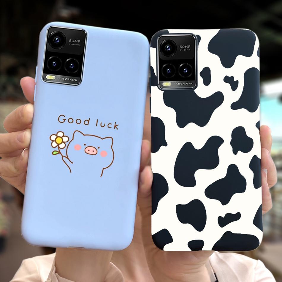 Мультяшный чехол для телефона Vivo Y21 2021 Y21S Y 21 V2110 V2111 Конфетный силиконовый чехол Задняя крышка для Vivo Y33S Y 33S V2109 Чехол Funda