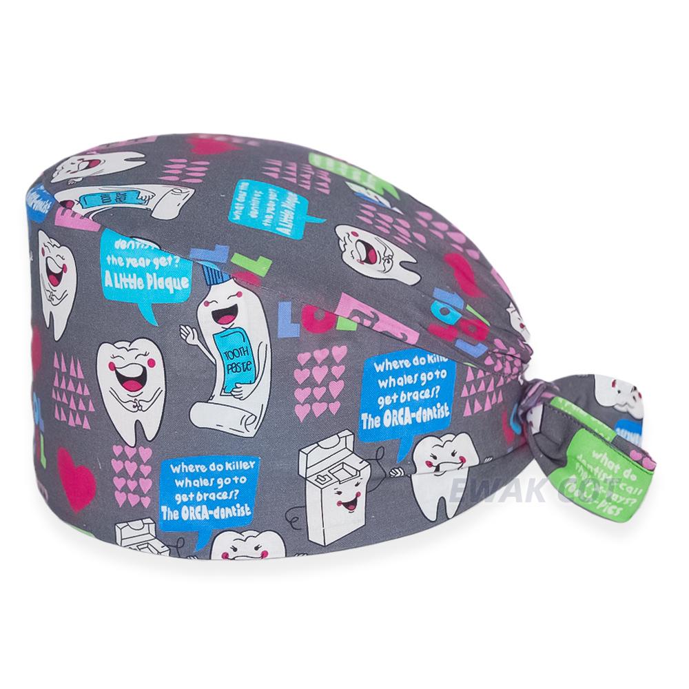 Новая мягкая кепка из хлопка, регулируемая шапка с героями мультфильмов, шапка для лабораторной работы, хирургическая шапка, аптека, аксессуары для ухода за стоматологом, шапочки-скрабы