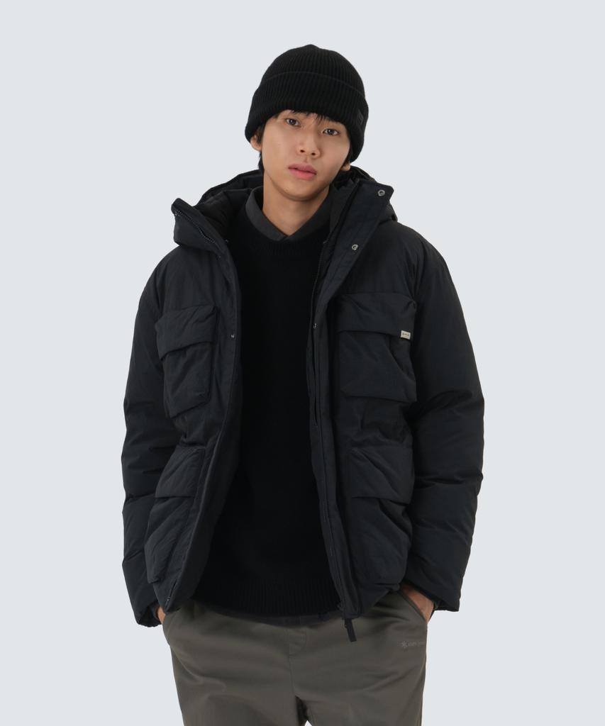 Snowpeak Apparel Land Mid-Length Heavy Down Jacket (S25Wmgdj64) Dark Charcoal