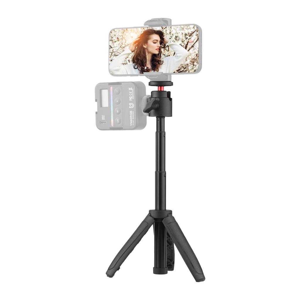 Lightweight Portable Mini Tripod Extendable Tripod Stand Handle Grip with 4 Levels of Adjustable Height
