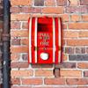 Red Retro Doorbell Power Switch Button Portable Waterproof Wireless Door Bell Easy Installation for Outdoor Home Garden Yard