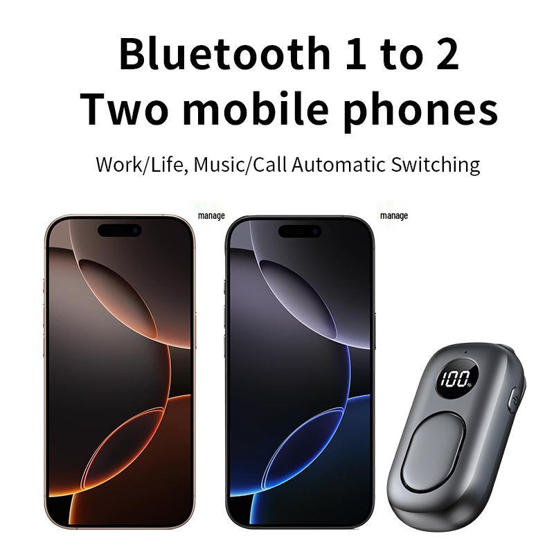 Портативная Bluetooth-колонка с клипсой и цифровым дисплеем