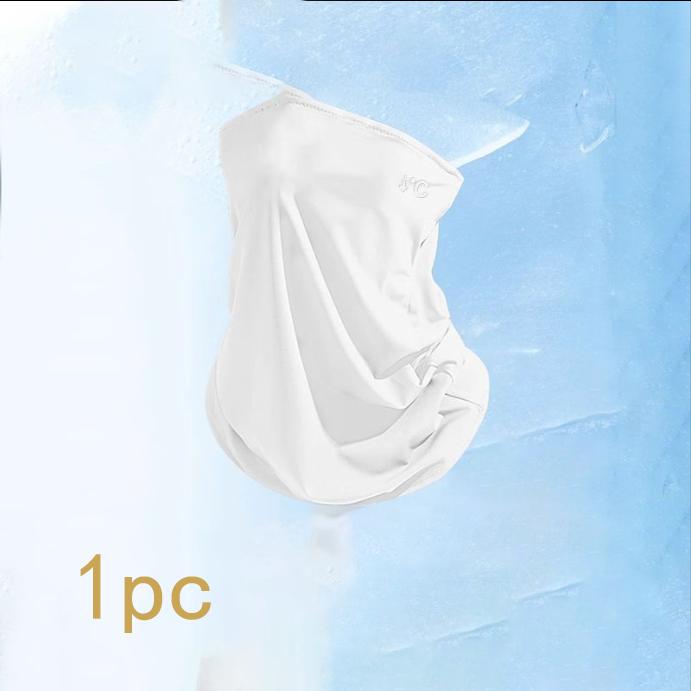 Летняя солнцезащитная маска Ice Silk для женщин, защита от ультрафиолета для езды на велосипеде, солнцезащитный шарф для шеи, длинная маска для шеи, маска для лица для мужчин