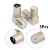 90 Degree Converter Satellite Coax Connectors Right Angled F Female To TV Male Aerial Male Adapter