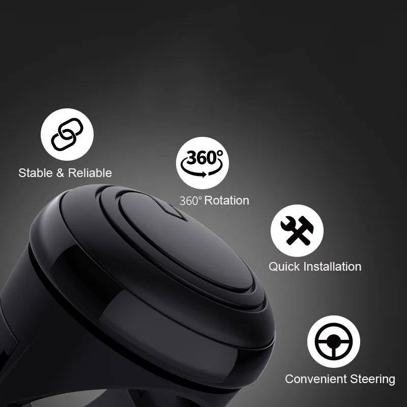 Автомобильный поворотный руль, усилитель, ручка-спиннер, вращение на 360 градусов, металлический подшипник, силовая ручка, шаровидная вспомогательная ручка, ручное управление