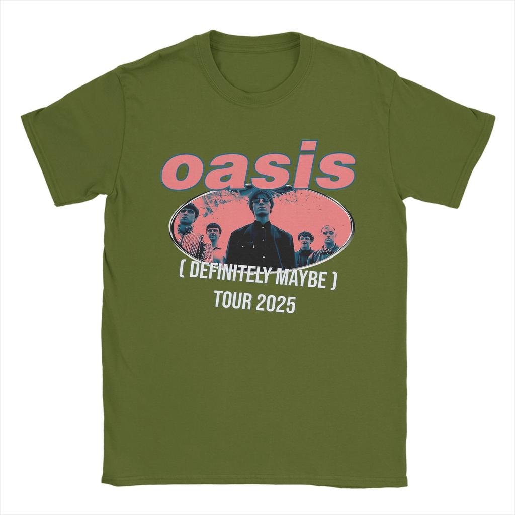 O-Oasis Definitely Maybe Tshirts Men's Cotton Tops Fashion O-neck Short Sleeve