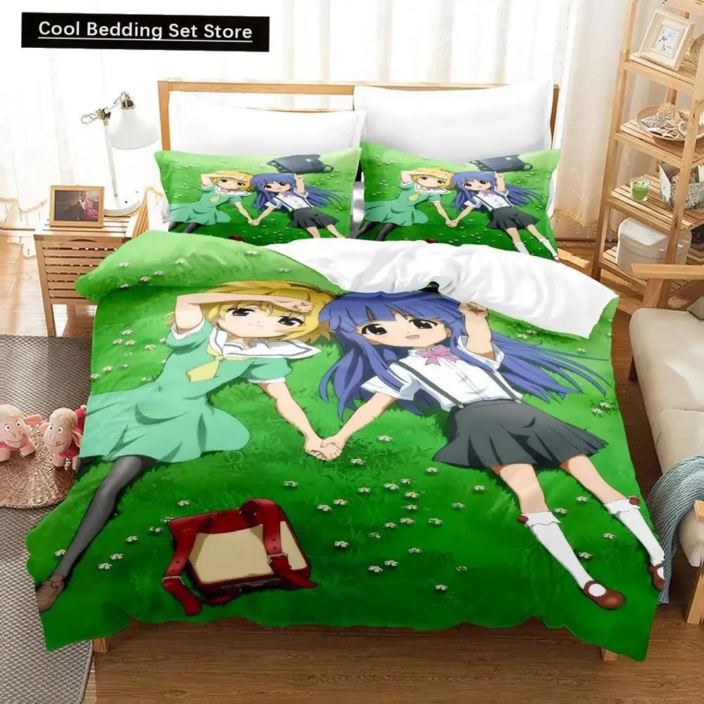 3D Anime Higurashi When They Cry Bedding Set Duvet Cover Bed Set Quilt Cover Pillowcase Comforter King Queen Size Boys Adult