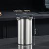 Stainless Steel Sealed Fresh Grain Food Storage Container Large Capacity Coffee Bean Tea Snack Storage Cans Kitchen Accessories