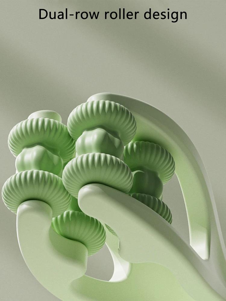 Массажер для пальцев, двухрядный роликовый дизайн, простой в использовании, снимает усталость пальцев, способствует циркуляции крови, портативный роликовый массажер для пальцев