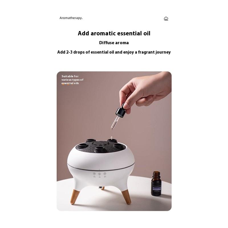 Бесшумная распыляющая ароматерапия и выдыхающее кольцо медузы, красочный атмосферный свет, подарок на день рождения, технология увлажнителя с голосовым управлением