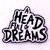 Стильная брошь-значок Coldplay Music Album Dream Overload Подарок фанату Черная