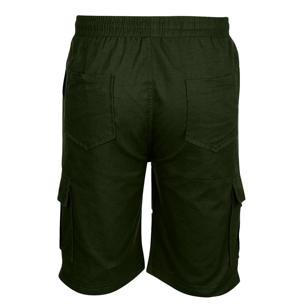 (Projector)Men's Summer Casual Outdoors Casual Patchwork Pockets Overalls Sport Tooling Shorts Pants