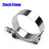 Parts Exhaust Pipe Clamp Motorcycle Rear 2In 51mm Band Calipers Kit New