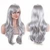 Synthetic Hair Long Wavy Purple Lolita Saeko Busujima Cosplay Wig Anime Wigs Misato Katsuragi Halloween Costume Wig for Girl