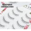 Lashie - Набор из 5 пар: Накладные ресницы с прозрачной лентой, перекрещивающиеся