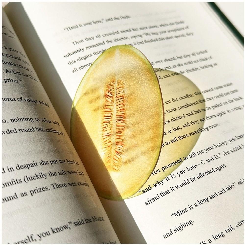 Premium Feeling Reading Mark Transparent Grape Tomato Bookmarks Simulation Bookmark  Student Gift