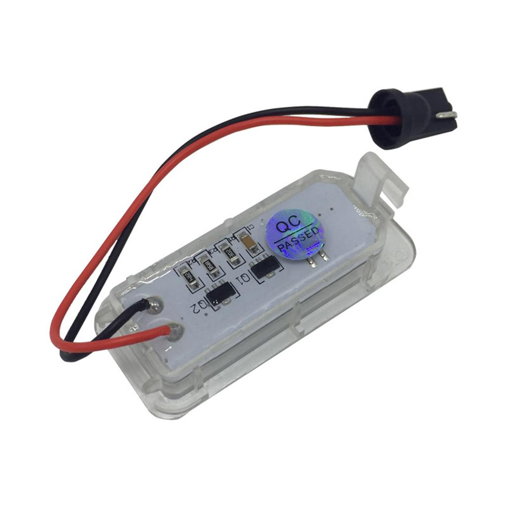 1 пара ксеноново-белых полностью светодиодных фонарей подсветки номерного знака для Focus 5D Mondeo Fiseta, лампа номерного знака 6500K CAN-bus 12V