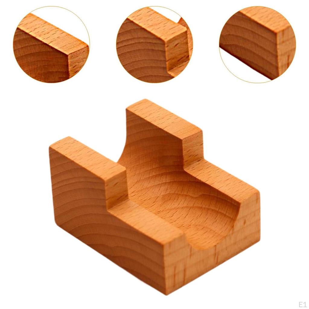 Support of Wooden Sushi Tacos Decoration Holder for The Table