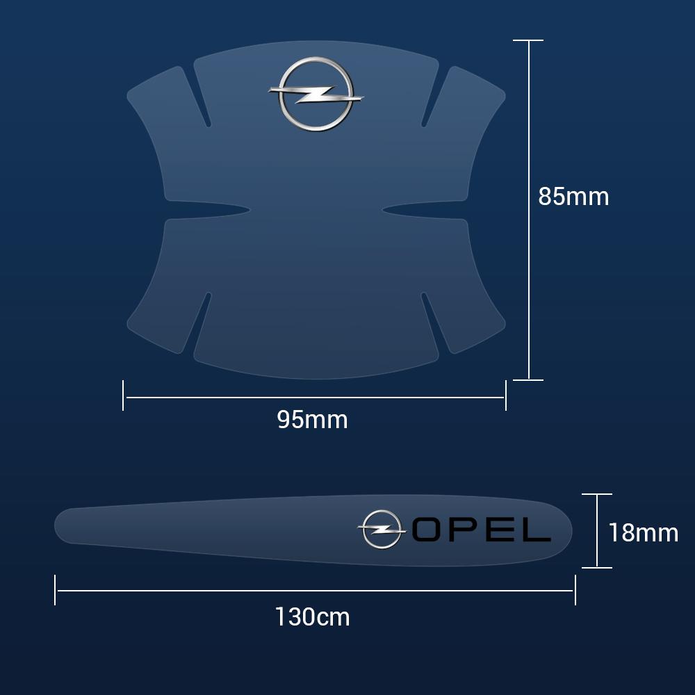 8Pcs For Opel OPC Astra Vivaro Corsa Zafira Insignia Vectra Car Door Handle Bowl Transparent Anti-Scratch Protector Film Sticker Kt2