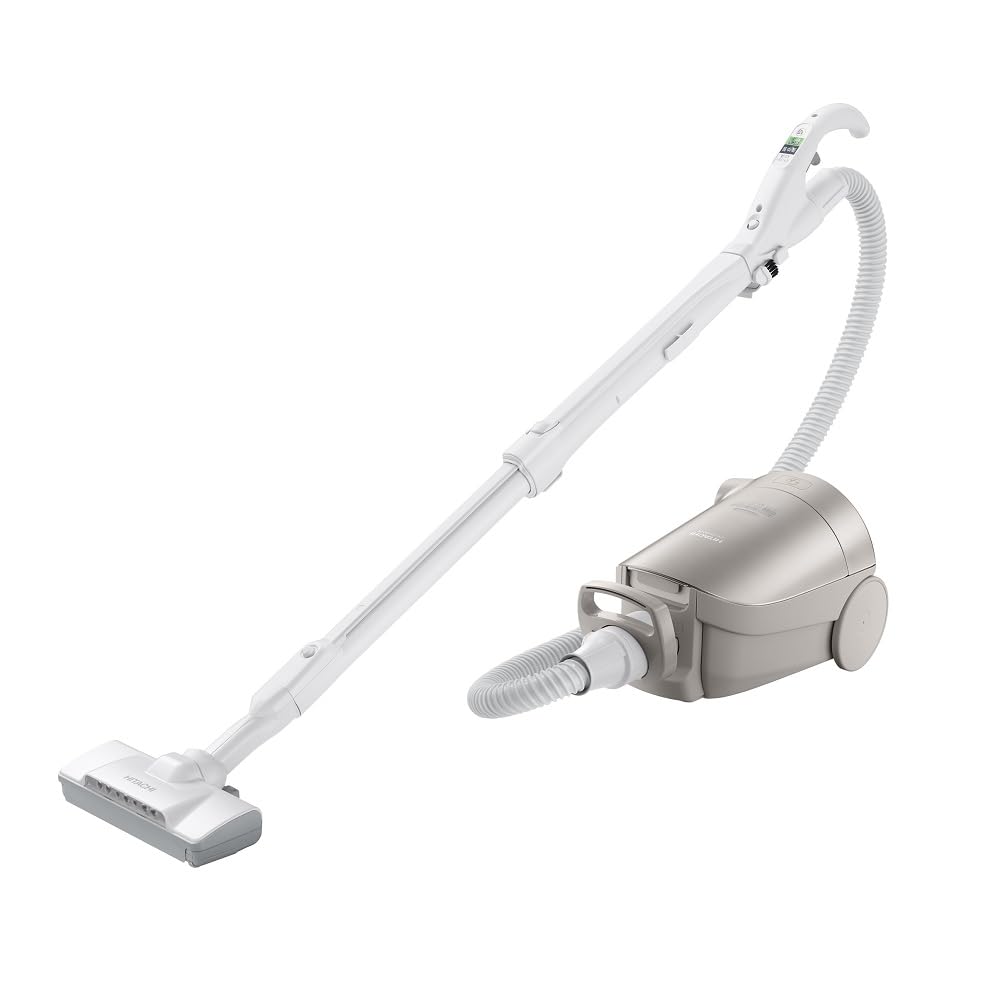 Hitachi Vacuum Cleaner Paper Pack Type N Light Gold Made In Japan Strong Power 340W Lightweight CV-KP900L Self-propelled