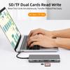 Адаптер USB C HUB Type C 4K 30 Гц HDMI-совместимый VGA RJ45 Lan Ethernet SD/TF PD 87 Вт Док-станция для ноутбука для MacBook Pro Air Разветвитель USB 3.0