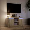 Vidaxl Szafka Pod Tv Z Led, Dąb Sonoma, 100X34X50 Cm
