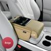 Многофункциональный бокс-подлокотник для автомобиля, подушка-подставка с USB-портом, автомобильная салфетница, центральный бокс-подлокотник с подстаканником