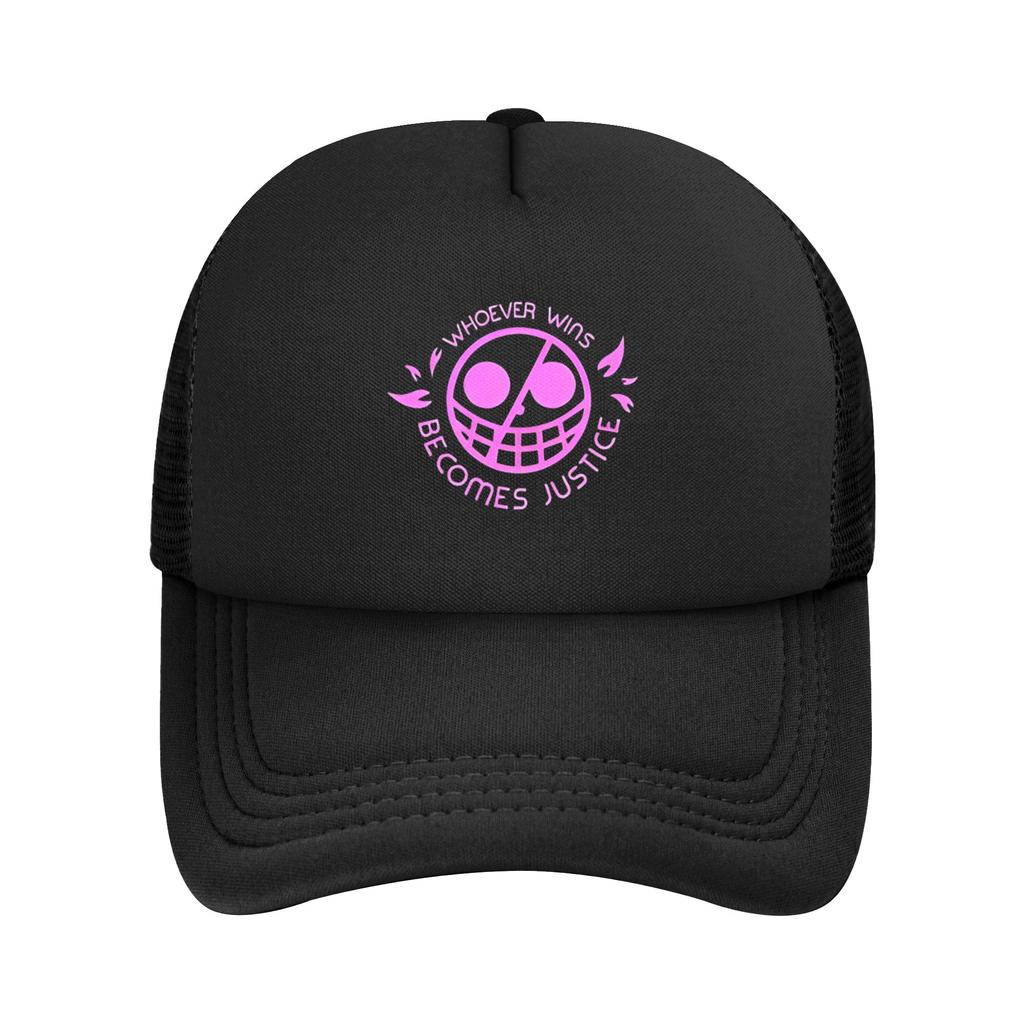 Mihawk  onepieces  Flag Trucker Hat Unisex Sport  Mesh Baseball Cap Polyester Adjustable Sports Cap