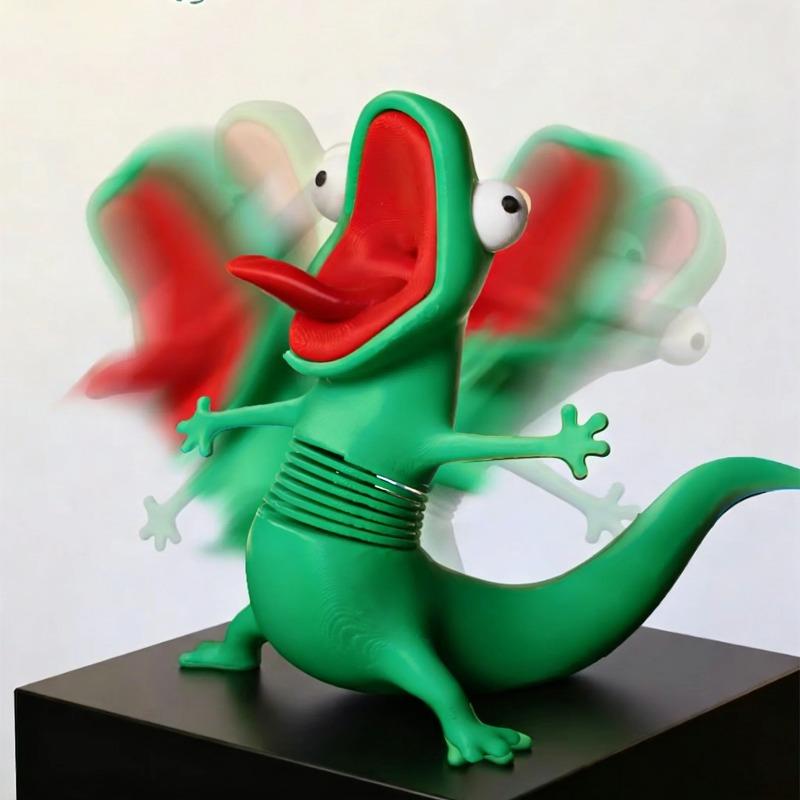 3D-печатная фигурка ящерицы Хопперса Тома в красной толстовке – Забавная фигурка ящерицы, Декор для стола, Подарок на день рождения для взрослых и детей