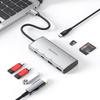 Док-станция USB-C 7-в-1: Type-C на 4K HDMI, 60 Гц, Универсальный кард-ридер SD/TF, Разветвитель, 10 Гбит/с.