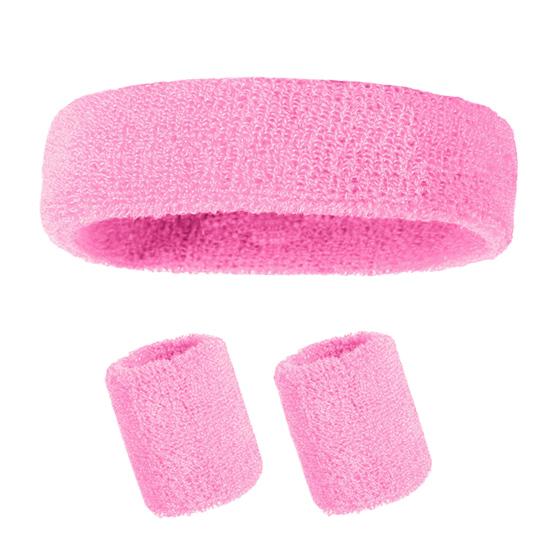 Набор повязок на голову для спорта Набор повязок на запястье Махровая ткань Теннис Гимнастика Повязка на запястье Спортивная