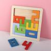 Красочные цифры 3D деревянные блоки головоломка квадрат смешной детский подарок