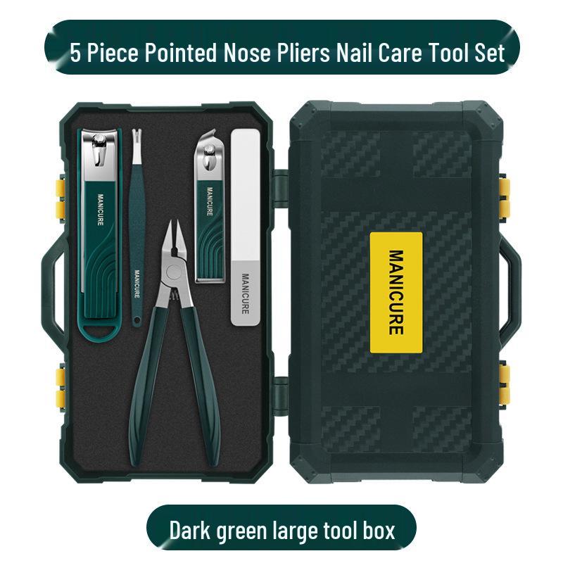 Набор кусачек для кутикулы и пинцета из нержавеющей стали для толстых ногтей и вросших ногтей на ногах.