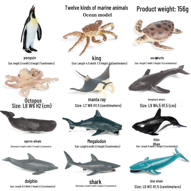 Набор моделей диких животных Арктики: Белый медведь и пингвин