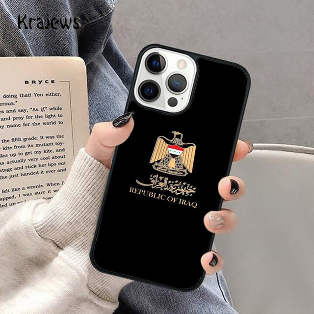Iraqi Iraq Flag Soft Phone Case For iPhone 17 Air 16 15 14 Max Plus 11 12 13 Pro Max Phone Cover coque Fundas
