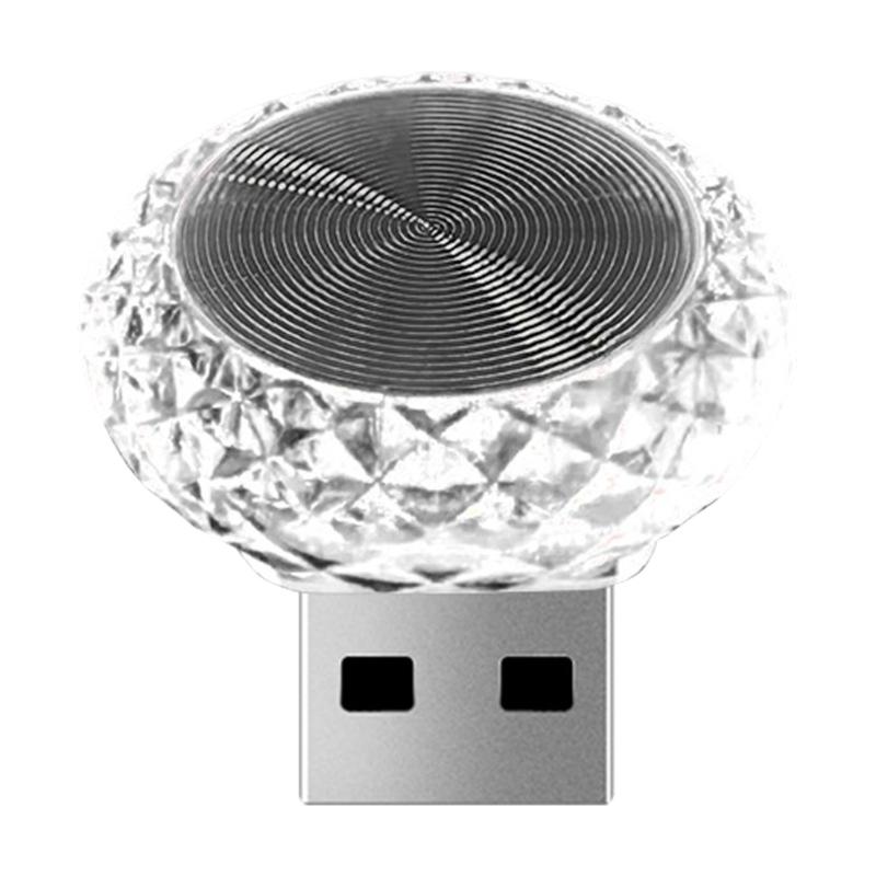 USB Автомобильная атмосферистая лампа, многоцветная светодиодная лампа настроения, Plug & Play, окружающее освещение, подходит для автомобиля, дома, ночного освещения