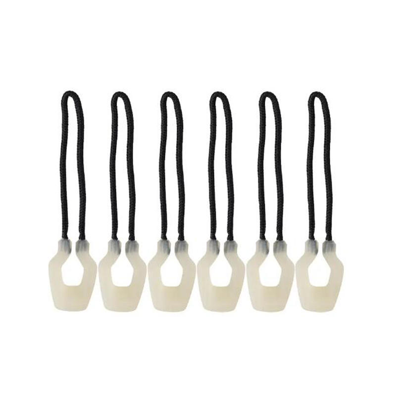 6PCS Universal Backpack Zipper Lanyard Multi-Purpose Anti Loss Luminous Purse Handbag Zipper Pulls Cord Replacement for Outdoor Sports Accessories