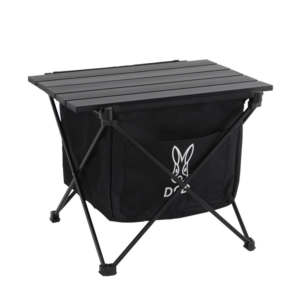DOD Stealth X Mini Trash Can with Table, Solo Camping Size, GM1-598-BK