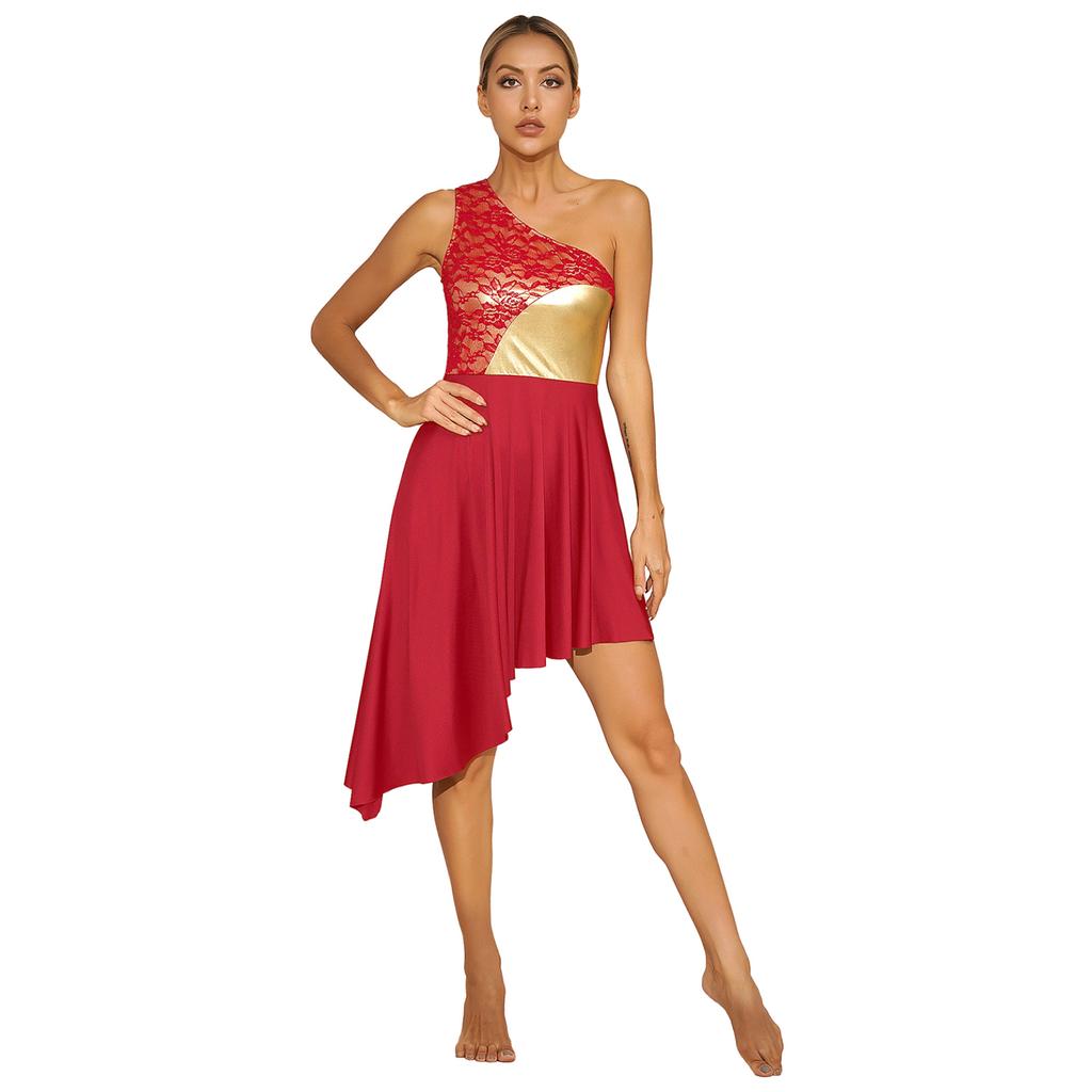 Женское платье с металлическими цветными блоками, танцевальное платье для поклонения, литургический лирический танцевальный костюм