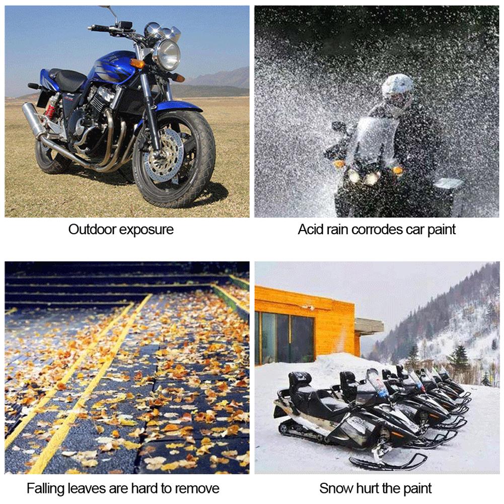 Чехол для мотоцикла, универсальный, всепогодный, водонепроницаемый, пылезащитный, защита для уличного велосипеда, скутера, M/L/XL, защита от дождя, прямая защита