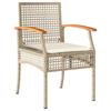 VidaXL Ensemble à Manger de Jardin avec Coussins 7 pcs, Table et Chaise de Terrasse, Meubles de Patio, Mobilier d'Extérieur, 3213628