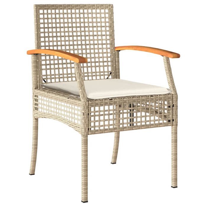 VidaXL Ensemble à Manger de Jardin avec Coussins 7 pcs, Table et Chaise de Terrasse, Meubles de Patio, Mobilier d'Extérieur, 3213628